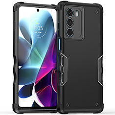 Silikon Hülle Handyhülle und Kunststoff Schutzhülle Hartschalen Tasche für Motorola Moto Edge S30 5G Schwarz