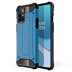 Silikon Hülle Handyhülle und Kunststoff Schutzhülle Hartschalen Tasche für OnePlus 8T 5G Hellblau