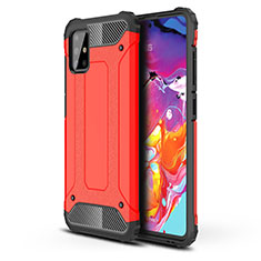 Silikon Hülle Handyhülle und Kunststoff Schutzhülle Hartschalen Tasche für Samsung Galaxy M40S Rot