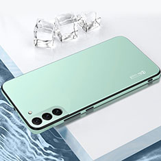 Silikon Hülle Handyhülle und Kunststoff Schutzhülle Hartschalen Tasche für Samsung Galaxy S21 5G Grün