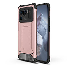 Silikon Hülle Handyhülle und Kunststoff Schutzhülle Hartschalen Tasche für Xiaomi Mi 11 Ultra 5G Rosegold