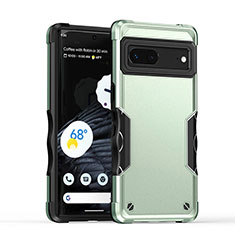 Silikon Hülle Handyhülle und Kunststoff Schutzhülle Hartschalen Tasche QW1 für Google Pixel 7 5G Minzgrün