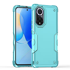 Silikon Hülle Handyhülle und Kunststoff Schutzhülle Hartschalen Tasche QW1 für Huawei Nova 9 Hellblau