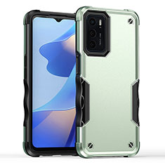 Silikon Hülle Handyhülle und Kunststoff Schutzhülle Hartschalen Tasche QW1 für Oppo A16s Minzgrün