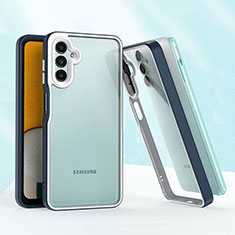 Silikon Hülle Handyhülle und Kunststoff Schutzhülle Hartschalen Tasche QW1 für Samsung Galaxy A04s Blau