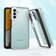 Silikon Hülle Handyhülle und Kunststoff Schutzhülle Hartschalen Tasche QW1 für Samsung Galaxy A04s Schwarz