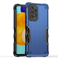 Silikon Hülle Handyhülle und Kunststoff Schutzhülle Hartschalen Tasche QW1 für Samsung Galaxy A52 5G Blau