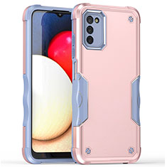 Silikon Hülle Handyhülle und Kunststoff Schutzhülle Hartschalen Tasche QW1 für Samsung Galaxy M02s Rosa