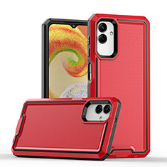 Silikon Hülle Handyhülle und Kunststoff Schutzhülle Hartschalen Tasche QW1 für Samsung Galaxy M04 Rot