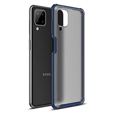 Silikon Hülle Handyhülle und Kunststoff Schutzhülle Hartschalen Tasche U01 für Samsung Galaxy A12 5G Blau