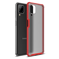 Silikon Hülle Handyhülle und Kunststoff Schutzhülle Hartschalen Tasche U01 für Samsung Galaxy A12 5G Rot