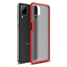 Silikon Hülle Handyhülle und Kunststoff Schutzhülle Hartschalen Tasche U01 für Samsung Galaxy M12 Rot