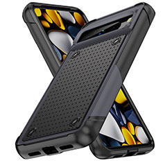 Silikon Hülle Handyhülle und Kunststoff Schutzhülle Hartschalen Tasche Vorder und Rückseite 360 Grad Ganzkörper MQ1 für Google Pixel 8 Pro 5G Dunkelgrau