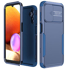 Silikon Hülle Handyhülle und Kunststoff Schutzhülle Hartschalen Tasche Vorder und Rückseite 360 Grad Ganzkörper MQ1 für Samsung Galaxy A13 5G Blau