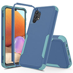 Silikon Hülle Handyhülle und Kunststoff Schutzhülle Hartschalen Tasche Vorder und Rückseite 360 Grad Ganzkörper MQ1 für Samsung Galaxy A32 5G Bunt