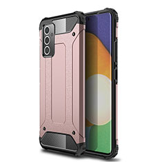 Silikon Hülle Handyhülle und Kunststoff Schutzhülle Hartschalen Tasche WL1 für Samsung Galaxy A05s Rosegold