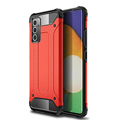 Silikon Hülle Handyhülle und Kunststoff Schutzhülle Hartschalen Tasche WL1 für Samsung Galaxy A05s Rot