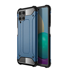 Silikon Hülle Handyhülle und Kunststoff Schutzhülle Hartschalen Tasche WL1 für Samsung Galaxy A22 4G Blau