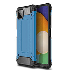 Silikon Hülle Handyhülle und Kunststoff Schutzhülle Hartschalen Tasche WL1 für Samsung Galaxy A22 5G Blau