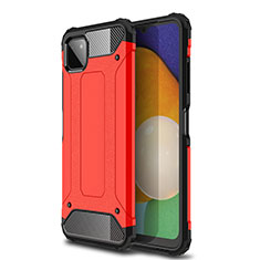 Silikon Hülle Handyhülle und Kunststoff Schutzhülle Hartschalen Tasche WL1 für Samsung Galaxy A22s 5G Rot