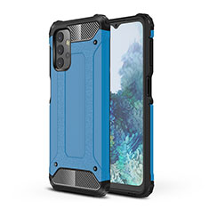 Silikon Hülle Handyhülle und Kunststoff Schutzhülle Hartschalen Tasche WL1 für Samsung Galaxy A32 4G Blau