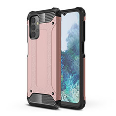 Silikon Hülle Handyhülle und Kunststoff Schutzhülle Hartschalen Tasche WL1 für Samsung Galaxy A32 4G Rosegold