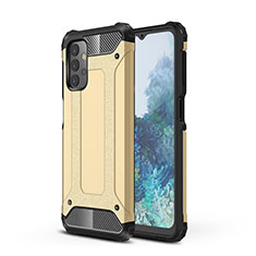 Silikon Hülle Handyhülle und Kunststoff Schutzhülle Hartschalen Tasche WL1 für Samsung Galaxy A32 5G Gold