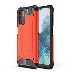 Silikon Hülle Handyhülle und Kunststoff Schutzhülle Hartschalen Tasche WL1 für Samsung Galaxy A32 5G Rot