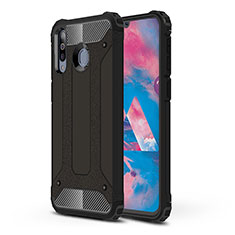 Silikon Hülle Handyhülle und Kunststoff Schutzhülle Hartschalen Tasche WL1 für Samsung Galaxy A40s Schwarz