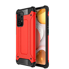 Silikon Hülle Handyhülle und Kunststoff Schutzhülle Hartschalen Tasche WL1 für Samsung Galaxy A52 5G Rot