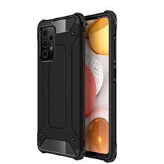 Silikon Hülle Handyhülle und Kunststoff Schutzhülle Hartschalen Tasche WL1 für Samsung Galaxy A52s 5G Schwarz