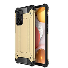 Silikon Hülle Handyhülle und Kunststoff Schutzhülle Hartschalen Tasche WL1 für Samsung Galaxy A72 4G Gold