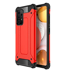 Silikon Hülle Handyhülle und Kunststoff Schutzhülle Hartschalen Tasche WL1 für Samsung Galaxy A72 5G Rot