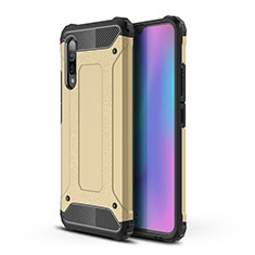 Silikon Hülle Handyhülle und Kunststoff Schutzhülle Hartschalen Tasche WL1 für Samsung Galaxy A90 5G Gold
