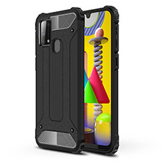 Silikon Hülle Handyhülle und Kunststoff Schutzhülle Hartschalen Tasche WL1 für Samsung Galaxy M31 Prime Edition Schwarz