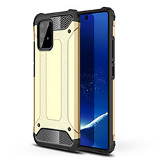 Silikon Hülle Handyhülle und Kunststoff Schutzhülle Hartschalen Tasche WL1 für Samsung Galaxy S10 Lite Gold