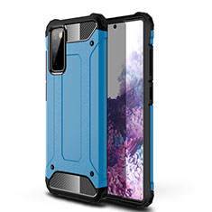 Silikon Hülle Handyhülle und Kunststoff Schutzhülle Hartschalen Tasche WL1 für Samsung Galaxy S20 FE (2022) 5G Blau