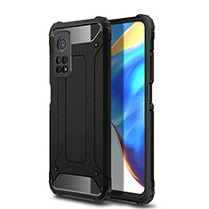 Silikon Hülle Handyhülle und Kunststoff Schutzhülle Hartschalen Tasche WL1 für Xiaomi Mi 10T 5G Schwarz