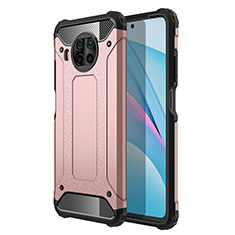 Silikon Hülle Handyhülle und Kunststoff Schutzhülle Hartschalen Tasche WL1 für Xiaomi Mi 10T Lite 5G Rosegold