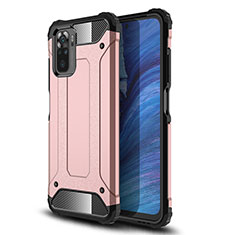 Silikon Hülle Handyhülle und Kunststoff Schutzhülle Hartschalen Tasche WL1 für Xiaomi Poco M5S Rosegold