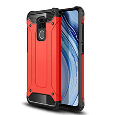 Silikon Hülle Handyhülle und Kunststoff Schutzhülle Hartschalen Tasche WL1 für Xiaomi Redmi 10X 4G Rot
