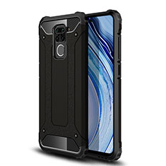 Silikon Hülle Handyhülle und Kunststoff Schutzhülle Hartschalen Tasche WL1 für Xiaomi Redmi 10X 4G Schwarz