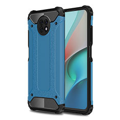 Silikon Hülle Handyhülle und Kunststoff Schutzhülle Hartschalen Tasche WL1 für Xiaomi Redmi Note 9T 5G Blau