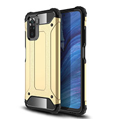 Silikon Hülle Handyhülle und Kunststoff Schutzhülle Hartschalen Tasche WL2 für Xiaomi Poco M5S Gold