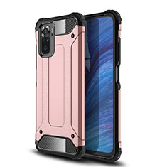 Silikon Hülle Handyhülle und Kunststoff Schutzhülle Hartschalen Tasche WL2 für Xiaomi Poco M5S Rosegold