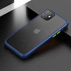 Silikon Hülle Handyhülle und Kunststoff Schutzhülle Tasche für Apple iPhone 11 Blau