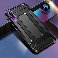 Silikon Hülle Handyhülle und Kunststoff Schutzhülle Tasche für Huawei Y9s Schwarz