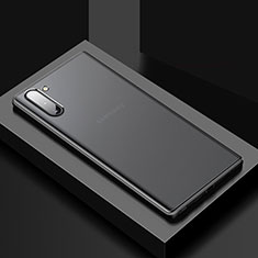 Silikon Hülle Handyhülle und Kunststoff Schutzhülle Tasche G01 für Samsung Galaxy Note 10 Schwarz