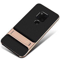 Silikon Hülle Handyhülle und Kunststoff Schutzhülle Tasche M01 für Huawei Mate 20 Gold