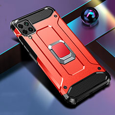 Silikon Hülle Handyhülle und Kunststoff Schutzhülle Tasche mit Magnetisch Fingerring Ständer R02 für Huawei Nova 7i Rot